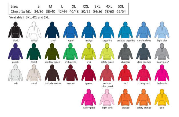 Hoodie Colours
